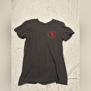 Gray T-Shirt with Red Graphic